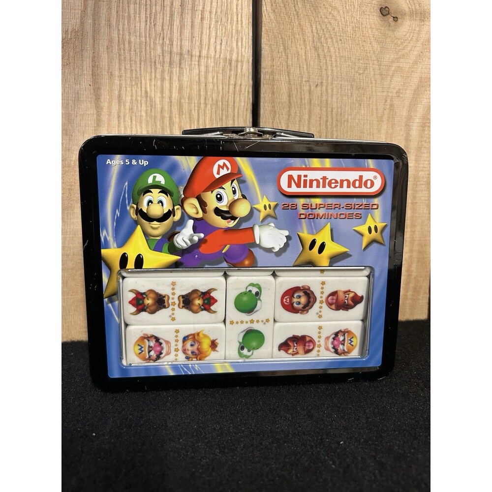 Vintage Nintendo Mario Super-Sized Dominos Set 28 Piece 2004 Complete Set B-17
